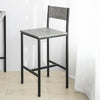 SoBuy 2 x Sgabello con schienale 38x40x95cm FST53-HGX2