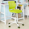 SoBuy Sedia girevoli per scrivania sedia cameretta verde altezza 46-58cm FST64-GR