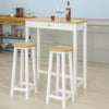 SoBuy Tavolo con 2 sgabelli 95x40x107cm FWT50-WN
