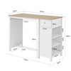 SoBuy Tavolo bancone da bar 120x55x90cm FWT64-WN