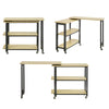SoBuy Tavolino consolle con ruote 133x69x30cm FWT83-N