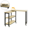 SoBuy Tavolino consolle con ruote 133x69x30cm FWT83-N