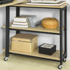 SoBuy Tavolino consolle con ruote 133x69x30cm FWT83-N