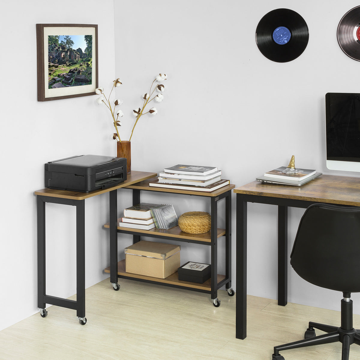 Tavolo consolle con cassetto ripiani per piccoli spazi, Tavolo moderno Tavolo consolle con cassetto ripiani per piccoli spazi, Tavolo moderno