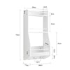 SoBuy Pensile scaffale salvaspazio 38x17x75cm KCR12-W