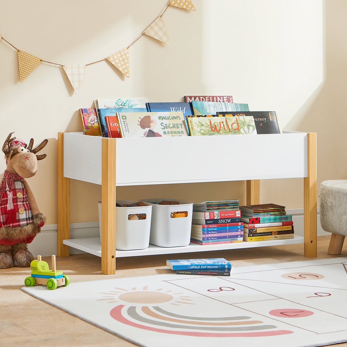 SoBuy - Libreria Montessoriana Per Bambini Scaffale Portagiochi