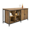 SoBuy KNL01-F Isola Cucina Mobiletto di Stoccaggio, Credenza Multifunzionale, Cucina Mobile Bar, Mobile da Soggiorno in Stile Industriale, Madia Salvaspazio 170 x 60 x 89 cm