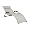 SoBuy Sedia sdraio con cuscino 56x165x67cm OGS38-HG