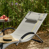 SoBuy Sedia sdraio con cuscino 56x165x67cm OGS38-HG
