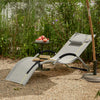 SoBuy Sedia sdraio con cuscino 56x165x67cm OGS38-HG