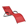 SoBuy Sedia sdraio con cuscino 55x165x67cm OGS38-R