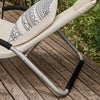 SoBuy Sedia sdraio con cuscino 56x165x67cm OGS38-W