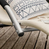 SoBuy Sedia sdraio con cuscino 56x165x67cm OGS38-W