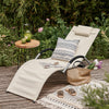 SoBuy Sedia sdraio con cuscino 56x165x67cm OGS38-W