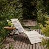 SoBuy Sedia sdraio con cuscino 56x165x67cm OGS38-W