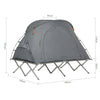 SoBuy Tenda pieghevole 194x145x157cm OGS60-L-HG