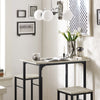 SoBuy Tavolo con 2 sgabelli 80x50x87cm OGT10-HG