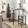 SoBuy Tavolo con 2 sgabelli 80x50x87cm OGT10-HG