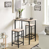 SoBuy Tavolo con 2 sgabelli 80x50x87cm OGT10-N