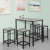 SoBuy Tavolo con 4 sgabelli 100x60x87cm OGT11-HG