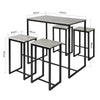 SoBuy Tavolo con 4 sgabelli 100x60x93cm OGT15-HG