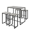 SoBuy Tavolo con 4 sgabelli 100x60x93cm OGT15-HG