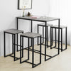 SoBuy Tavolo con 4 sgabelli 100x60x93cm OGT15-HG