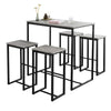 SoBuy Tavolo con 4 sgabelli 100x60x93cm OGT15-HG