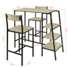 SoBuy Tavolo con 2 sedie 110x45x100cm OGT16-N