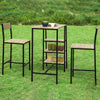 SoBuy Tavolo con 2 sedie 110x45x100cm OGT16-N