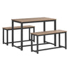 SoBuy Tavolo con 2 panche 110x58x74cm OGT25-N