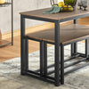 SoBuy Tavolo con 2 panche 110x58x74cm OGT25-N