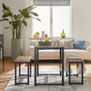 SoBuy Tavolo con 2 panche 110x58x74cm OGT25-N