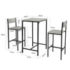 SoBuy Tavolo con 2 sedie 60x60x97cm OGT27-HG