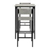 SoBuy Tavolo con 2 sedie 60x60x97cm OGT27-HG