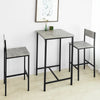 SoBuy Tavolo con 2 sedie 60x60x97cm OGT27-HG