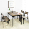 SoBuy Tavolo con 4 sedie 110x70x76cm OGT28-N-FST72-Nx4