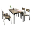 SoBuy Tavolo con 4 sedie 110x70x76cm OGT28-N-FST72-Nx4