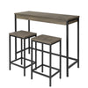 SoBuy Tavolo con 2 sgabelli 121x46x97cm OGT30-N