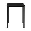 SoBuy Tavolino in metallo e vetro 60x60x75cm OGT38-K-SCH