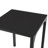 SoBuy Tavolino in metallo e vetro 60x60x75cm OGT38-K-SCH