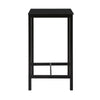 SoBuy Tavolino in metallo e vetro 60x60x100cm OGT38-SCH
