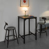 SoBuy Tavolino in metallo e vetro 60x60x100cm OGT38-SCH