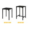 SoBuy Tavolino in metallo e vetro 60x60x75cm OGT38-K-SCH