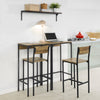 SoBuy Tavolo con 2 sedie 80x60x101cm OGT42-F