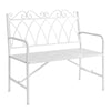 SoBuy Panca da giardino in metallo 104x55x95cm OGT45-W