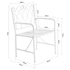 SoBuy Sedia da giardino in metallo 59x55x95cm OGT47-W