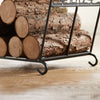 SoBuy Legnaia Portalegna in ferro 57x32x36cm SDA05-SCH