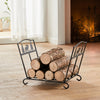 SoBuy Legnaia Portalegna in ferro 57x32x36cm SDA05-SCH