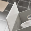 SoBuy Mobile porta biancheria per bagno Mobile lavanderia con sacco portabiancheria pieghevole Bianco 45x35x85,5cm BZR100-W